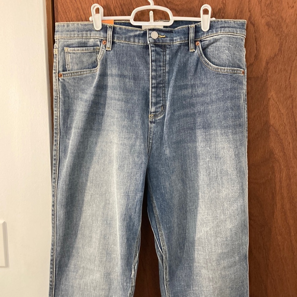 Duer DU/ER Women’s Vintage Denim High Rise Straight Leg Waist 34 Inseam 29 NWT
